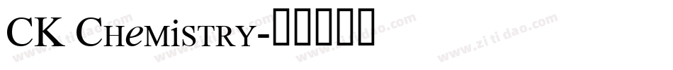 CK Chemistry字体转换